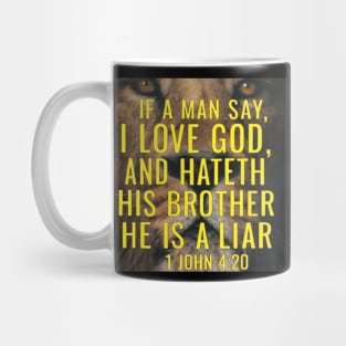 Lion of Truth: 1 John 4:20 Mug